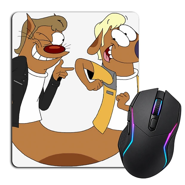 Mouse pad with print Catdog Cute