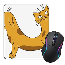 Mouse pad with print Catdog Funny