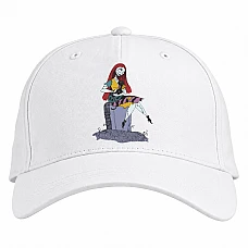 Baseball cap with Print The Nightmare Before Christmas Princess - white