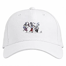 Baseball cap with Print The Nightmare Before Christmas Heroes - white