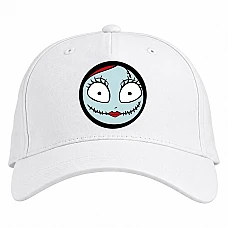Baseball cap with Print The Nightmare Before Christmas Face - white