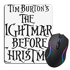 Mouse pad with print The Nightmare Before Christmas Logo
