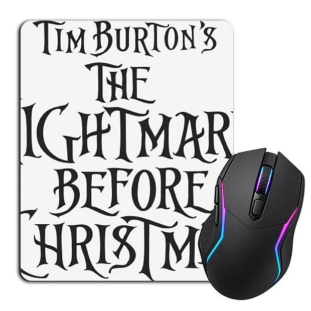 Mouse pad with print The Nightmare Before Christmas Logo
