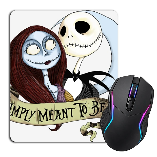 Mouse pad with print The Nightmare Before Christmas Love