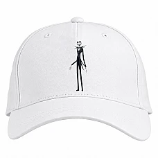 Baseball cap with Print The Nightmare Before Christmas Skellington - white