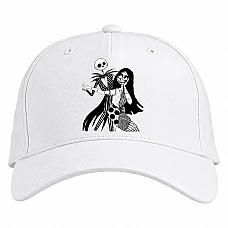 Baseball cap with Print The Nightmare Before Christmas Dance - white