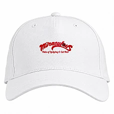 Baseball cap with Print Miraculous Logo - white