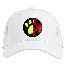 Baseball cap with Print Miraculous Hero Logo - white