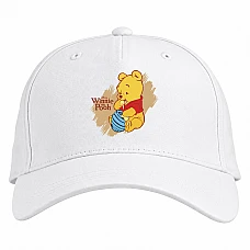 Baseball cap with Print Winnie-The-Pooh Bear - white
