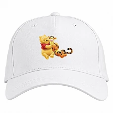 Baseball cap with Print Winnie-The-Pooh TIGGer And Pooh - white