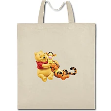 Eco bag with print Winnie-The-Pooh TIGGer And Pooh - beige