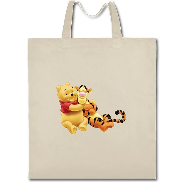 Eco bag with print Winnie-The-Pooh TIGGer And Pooh - beige