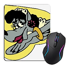 Mouse pad with print Well Wait Wolf Heart