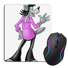 Mouse pad with print Well Wait Wolf Stylish