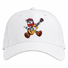 Baseball cap with Print Buttermilk Cat Matroskin - white