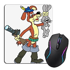 Mouse pad with print Buttermilk Ball And Hare