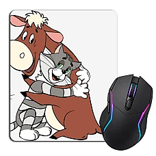 Mouse pad with print Buttermilk Matroskin With Ladybird