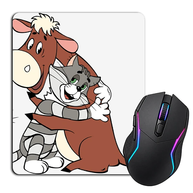 Mouse pad with print Buttermilk Matroskin With Ladybird