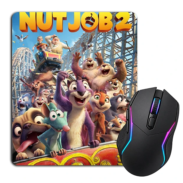 Mouse pad with print The Nut Job Main Heroes