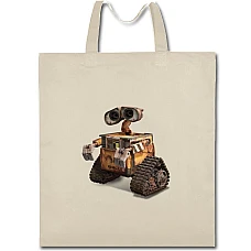 Eco bag with print Wall-E Robot - beige