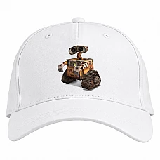 Baseball cap with Print Wall-E Robot - white