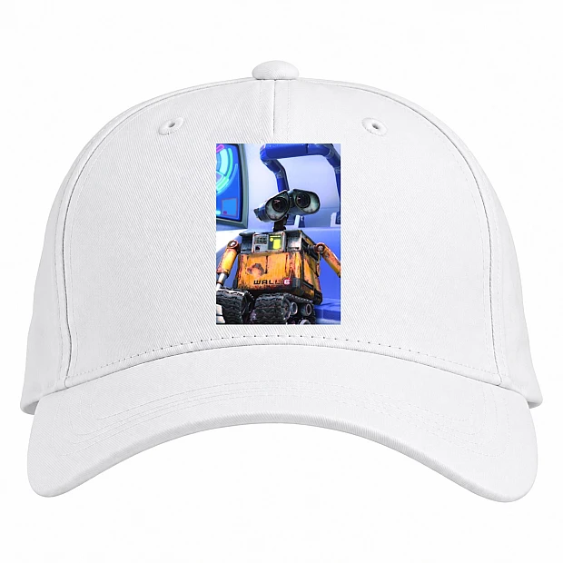 Baseball cap with Print Wall-E Robot Hero - white