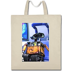 Eco bag with print Wall-E Robot Hero - beige