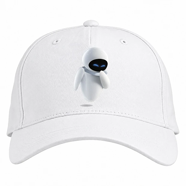 Baseball cap with Print Wall-E Eva - white