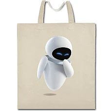 Eco bag with print Wall-E Eva - beige