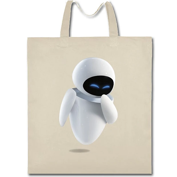 Eco bag with print Wall-E Eva - beige