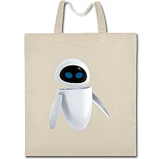 Eco bag with print Wall-E Robot Eva - beige