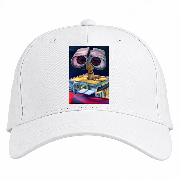 Baseball cap with Print Wall-E Main Robot - white