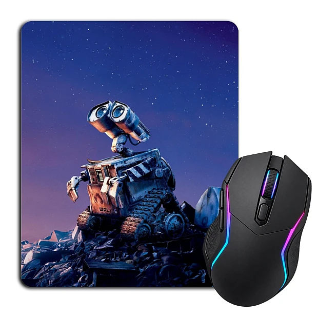 Mouse pad with print Wall-E Under Stars