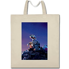 Eco bag with print Wall-E Under Stars - beige
