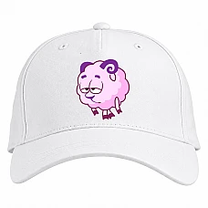 Baseball cap with Print Tired Smeshariki Barash - white