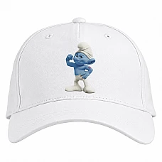 Baseball cap with Print The Smurfs Power - white