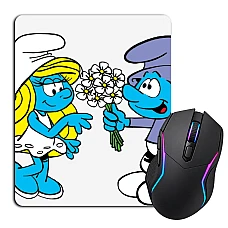 Mouse pad with print The Smurfs Love