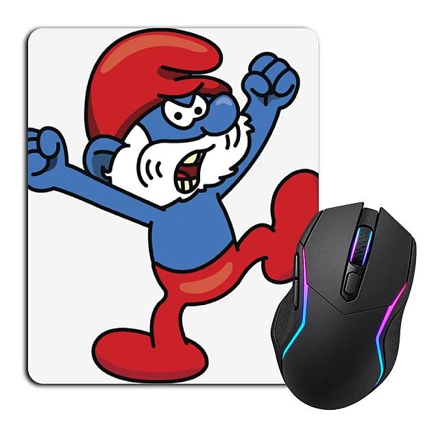 Mouse pad with print The Smurfs Angry