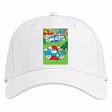 Baseball cap with Print The Smurfs Cartoon Version - white