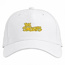 Baseball cap with Print The Smurfs Logo - white
