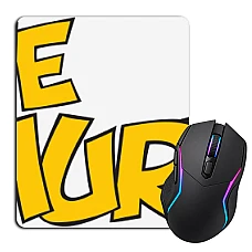Mouse pad with print The Smurfs Logo
