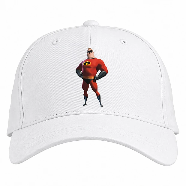 Baseball cap with Print The Incredibles Father - white