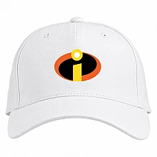 Baseball cap with Print The Incredibles Logo - white