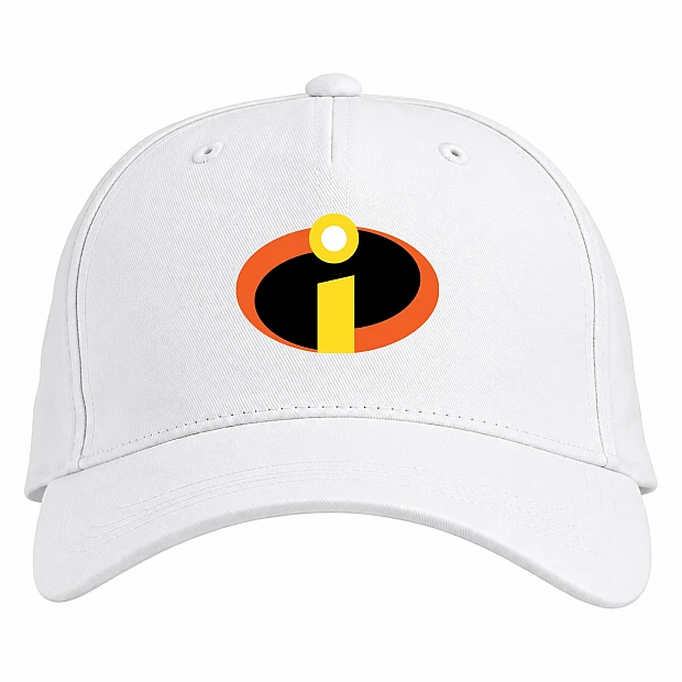 Baseball cap with Print The Incredibles Logo - white