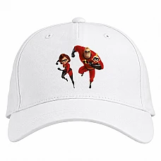 Baseball cap with Print The Incredibles Heroes - white