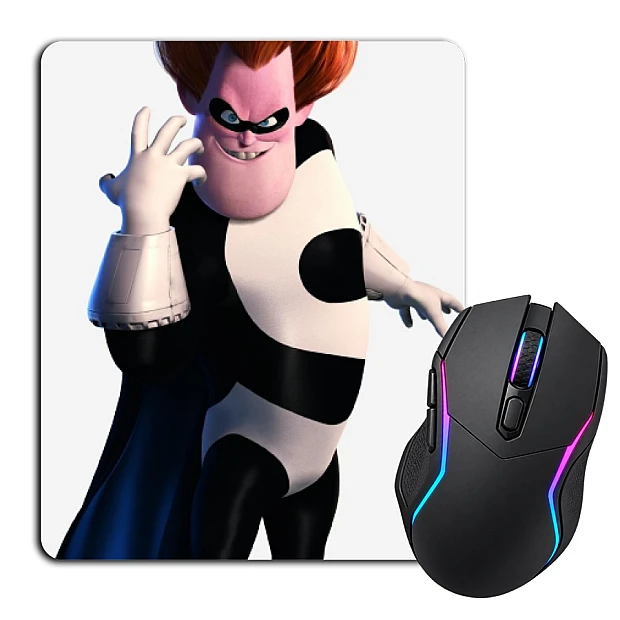 Mouse pad with print The Incredibles Angry Hero