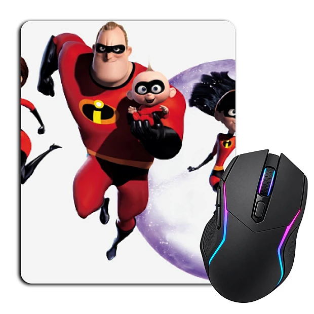 Mouse pad with print The Incredibles Main Heroes