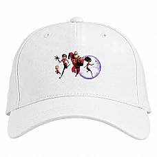 Baseball cap with Print The Incredibles Main Heroes - white