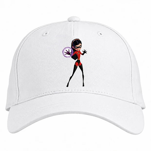 Baseball cap with Print The Incredibles Violet Parr - white