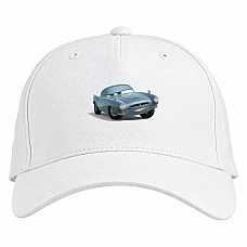 Baseball cap with Print Cars Blue Car - white